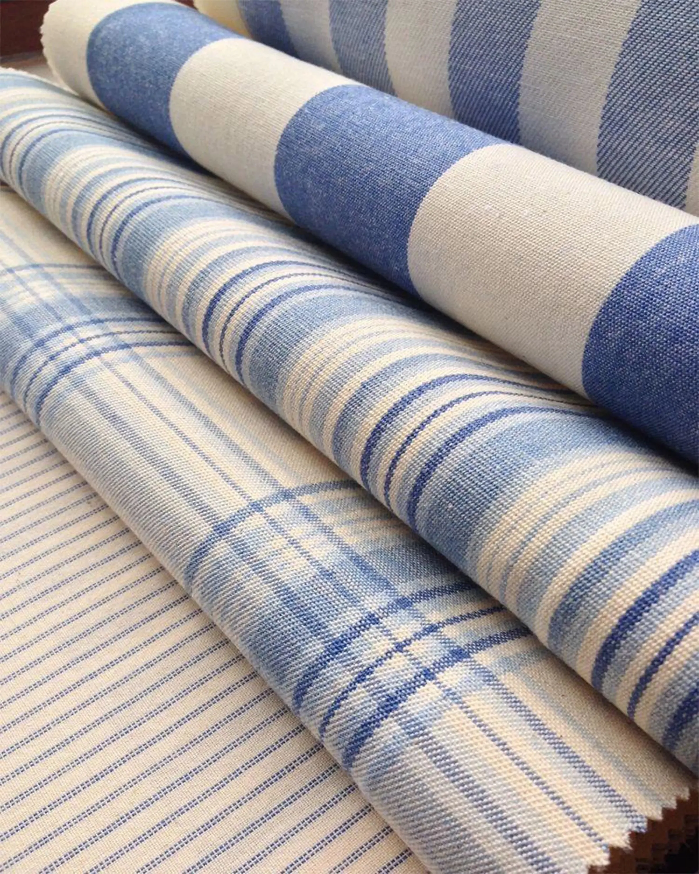 FUNC BLUE & WHITE STRIPED FABRIC