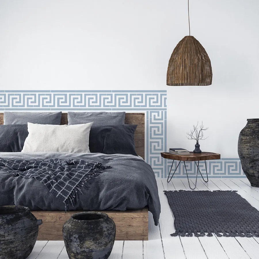 GREEK KEY Wall Border Pattern Stencil