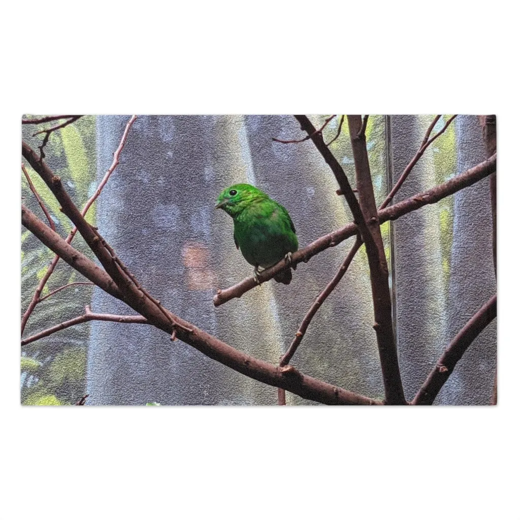 Green Bird Rally Towel, 11x18