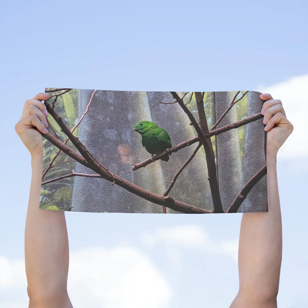 Green Bird Rally Towel, 11x18