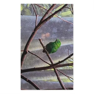 Green Bird Rally Towel, 11x18
