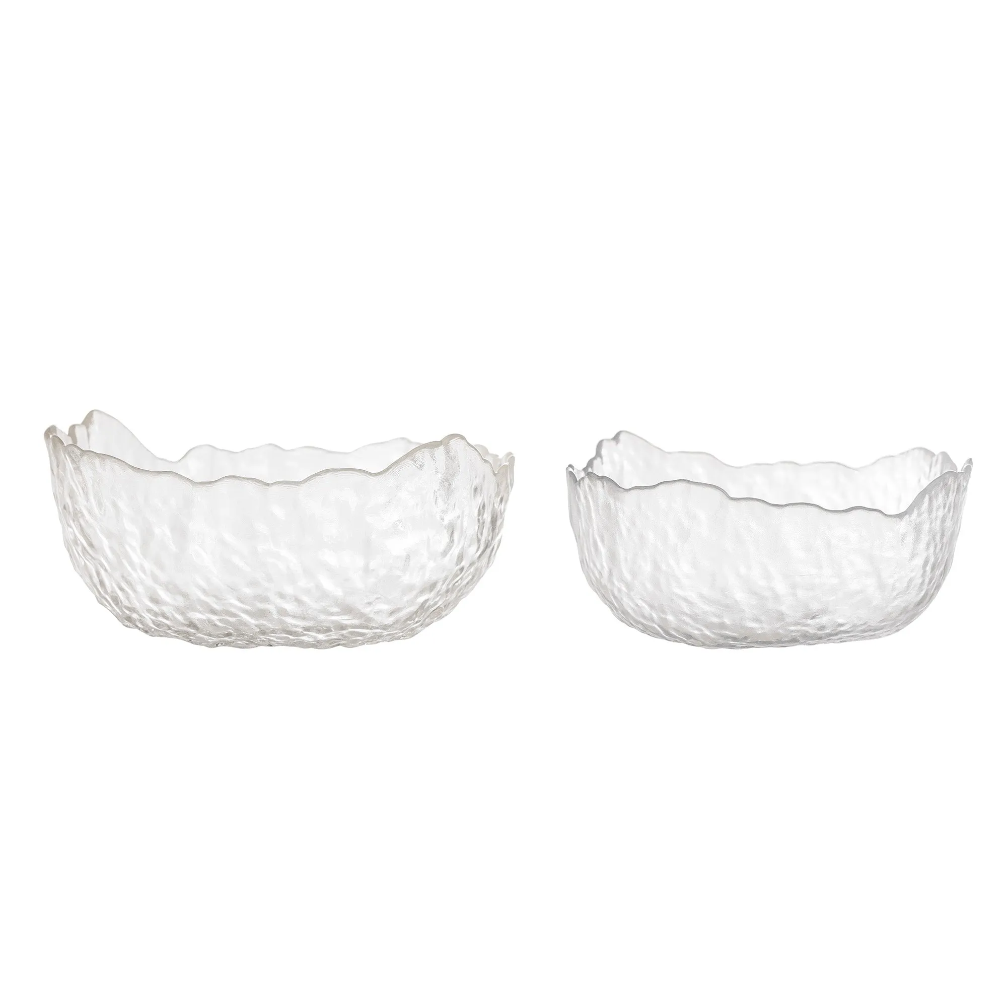Irregular Glass Bowls | Set of 2