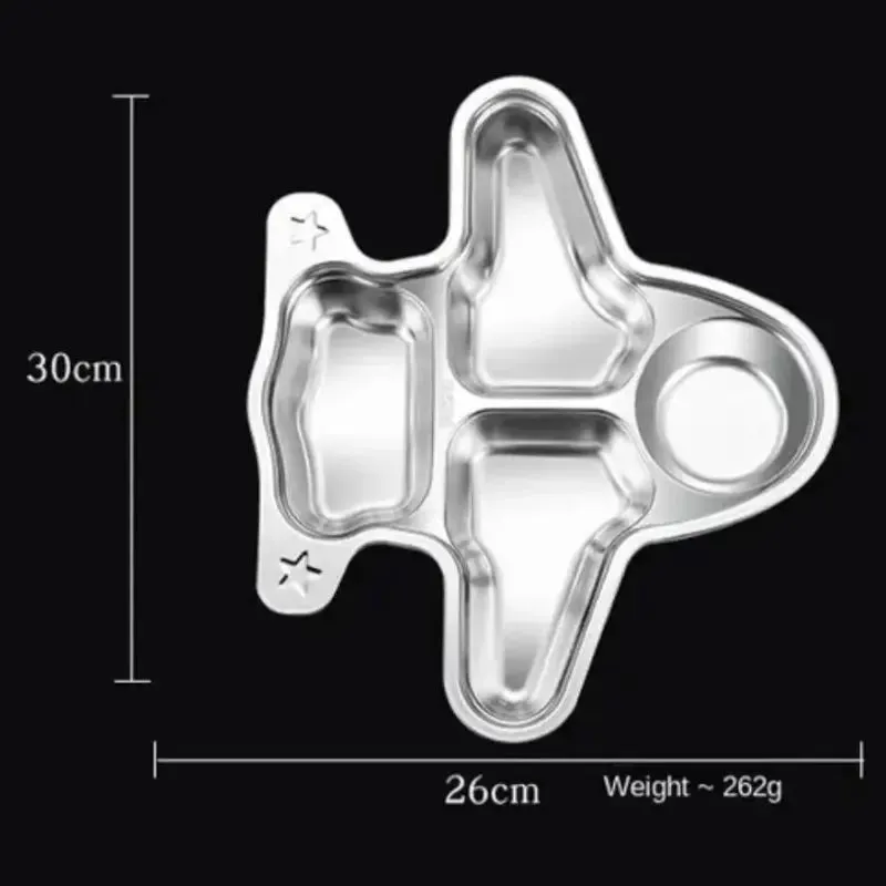 Kids Aeroplane Stainless Steel Plate for kids