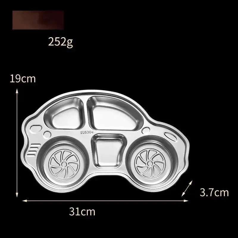 Kids Car Shape Stainless Steel Plate for Kids