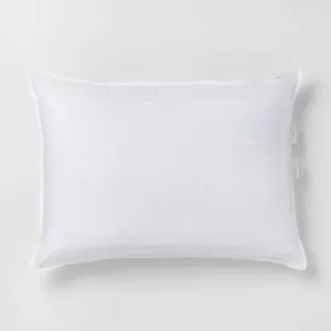King Medium Firm Down Bed Pillow White - Casaluna