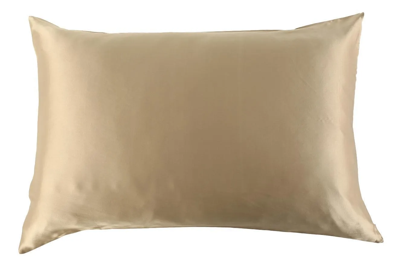 King Size - Silk Pillowcase Single-Sided with Cotton Underside Hidden Zipper