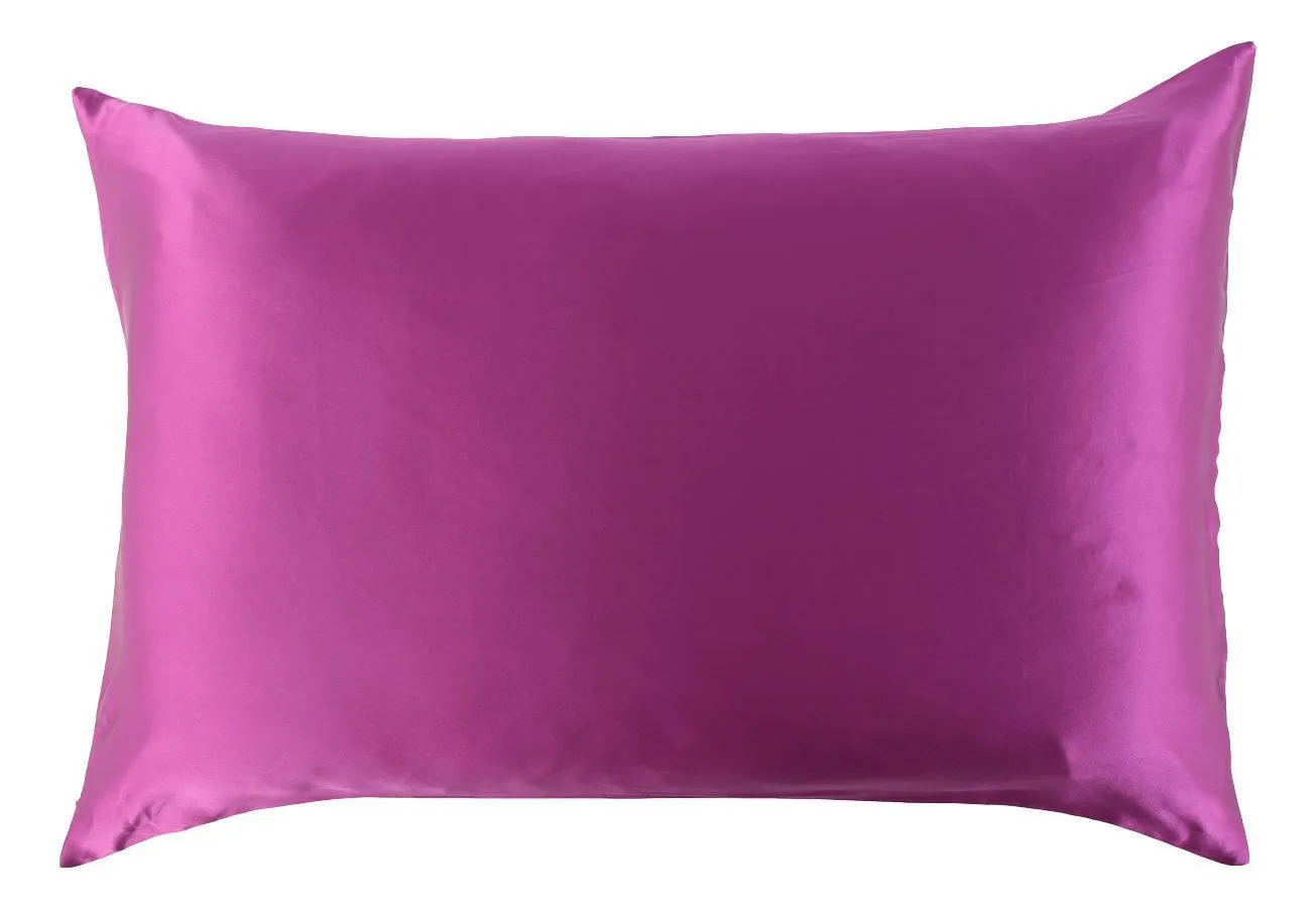 King Size - Silk Pillowcase Single-Sided with Cotton Underside Hidden Zipper