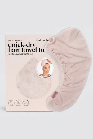 Kitsch Quick Dry Hair Towel - Blush