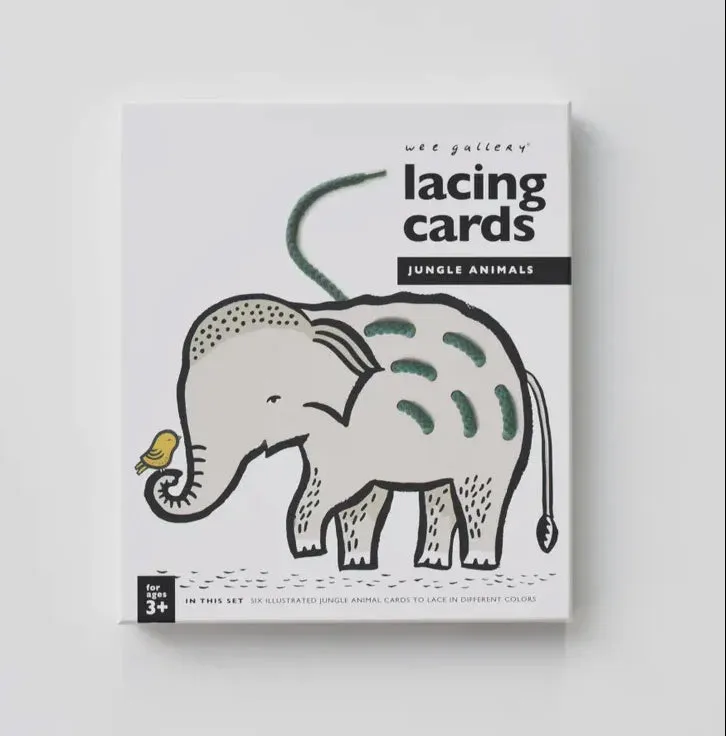 Lacing Cards - Jungle Animals