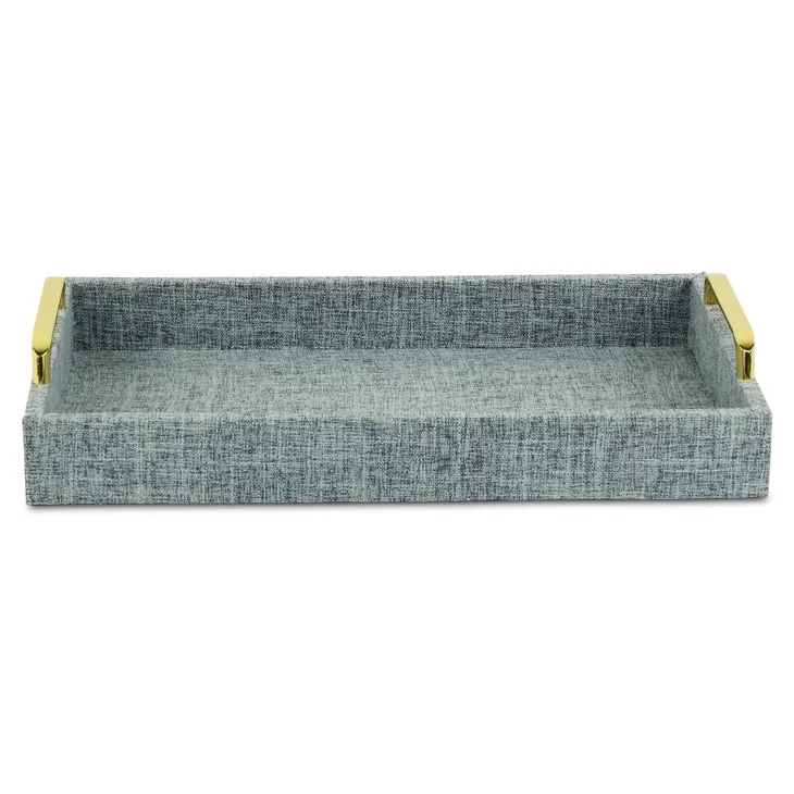 Light Blue Linen Tray