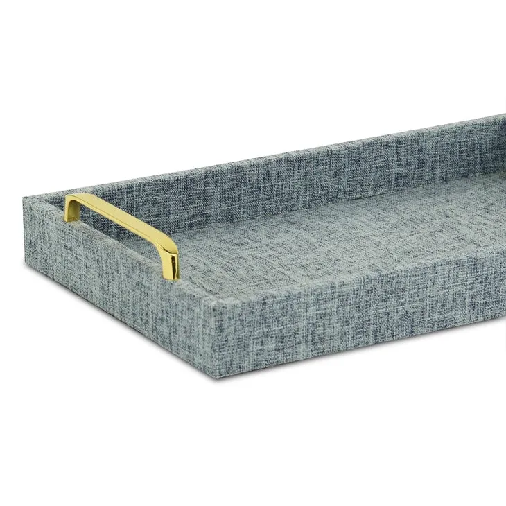 Light Blue Linen Tray