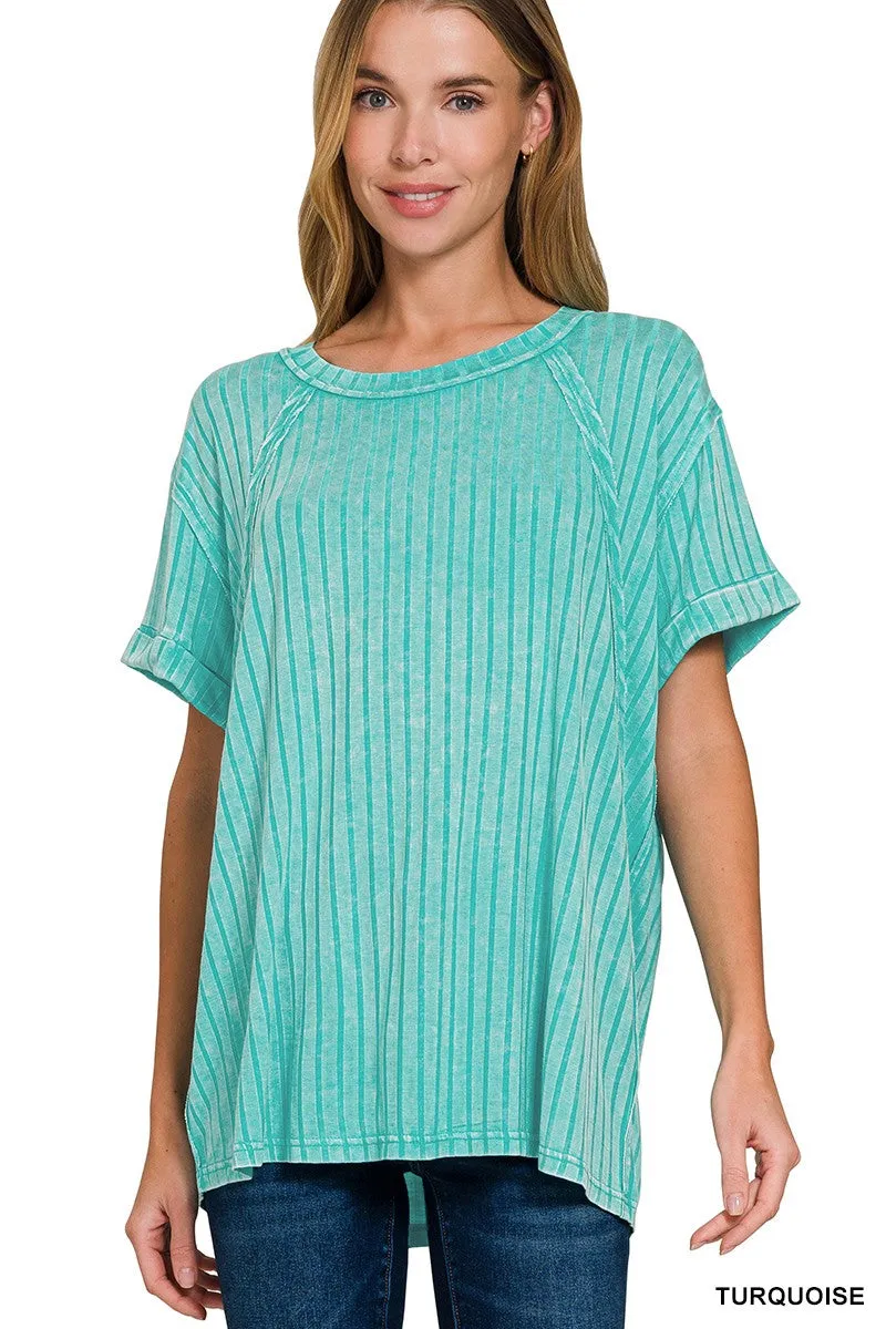 Live For This Ribbed Top