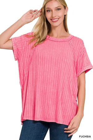Live For This Ribbed Top