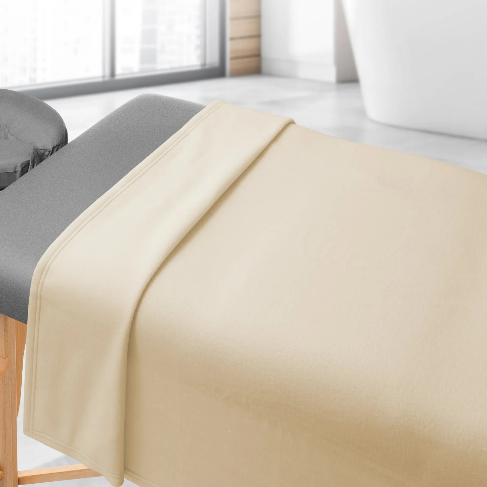 Massage Table Blanket, 60 x 90 Inch Polar Fleece Spa Throw