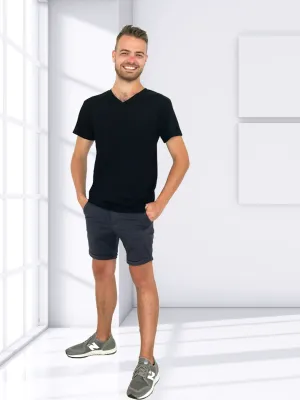 MENS V NECK SHORT SLEEVE T-SHIRT