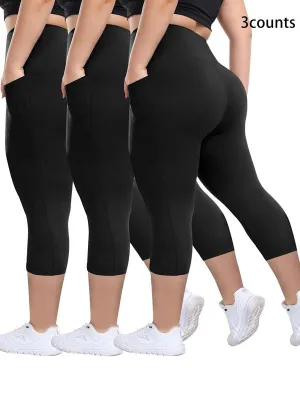 MIRA  Breathable 3-Pack Capris