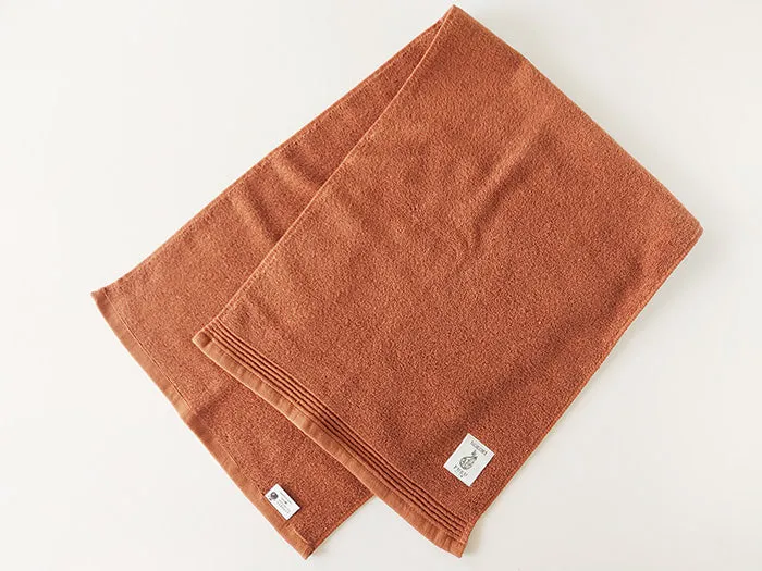 Natural Dye 'Nokorifuku' Face Towel by Fukuroya Towel