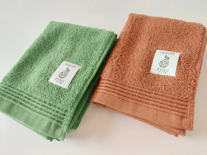 Natural Dye 'Nokorifuku' Face Towel by Fukuroya Towel