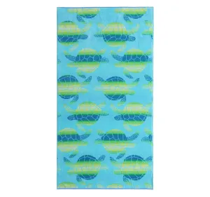 OmbreTurtle 91x173cm Beach Towel Seamist and Multi
