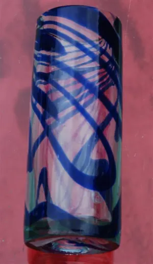 Patterned tall recycled glass