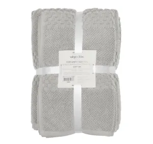 Portland 550GSM 8 Piece Towel Set Silver