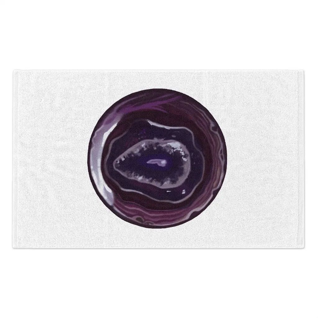 Purple Rock Rally Towel, 11x18