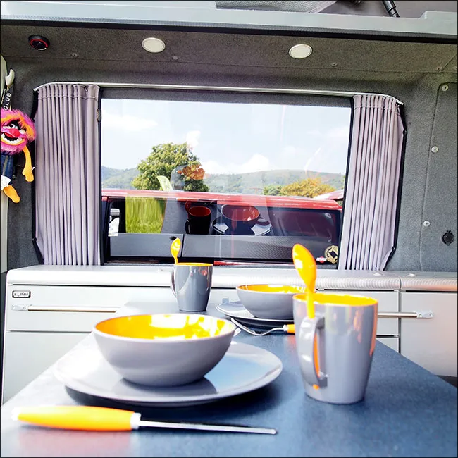 Renault Trafic Premium Window Curtains - Black/Grey - CREATE YOUR OWN BUNDLE! Van-X