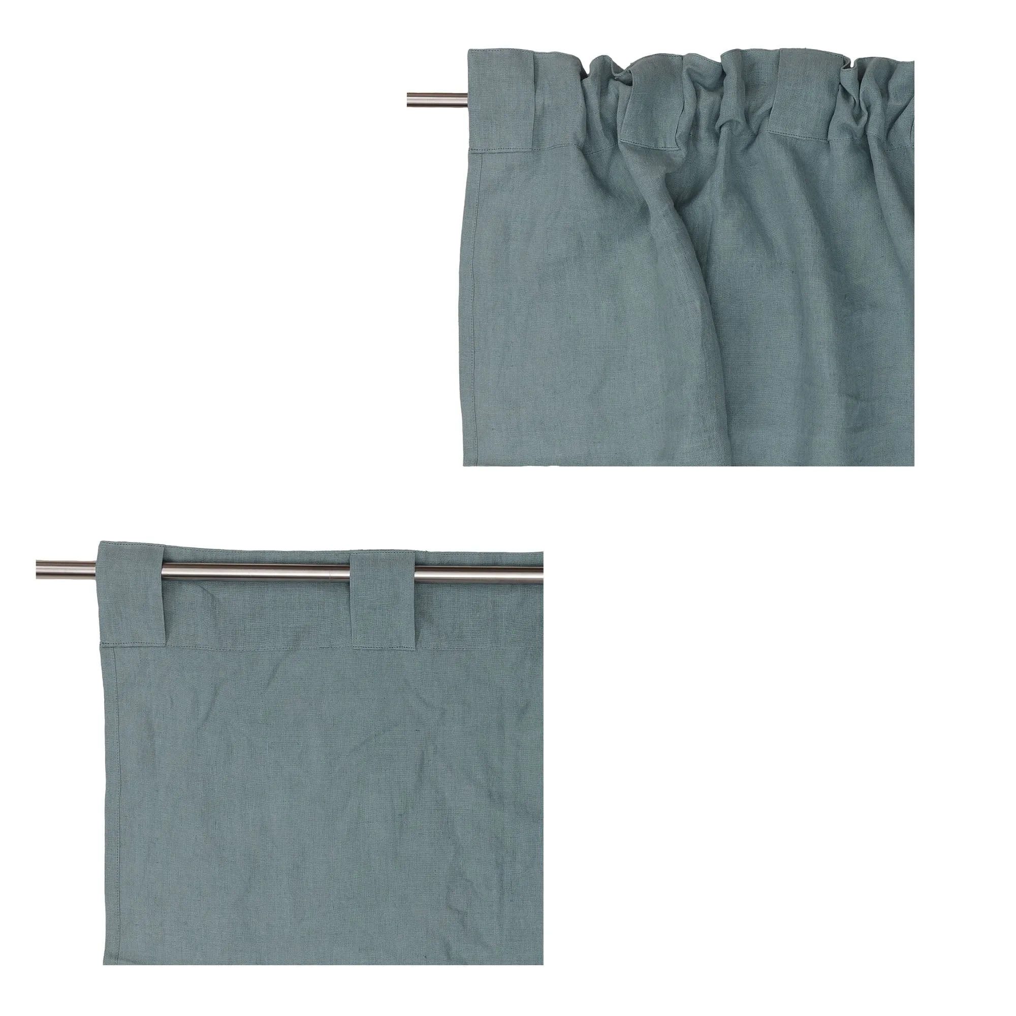 Saveli Curtain [Light green grey/Green grey]