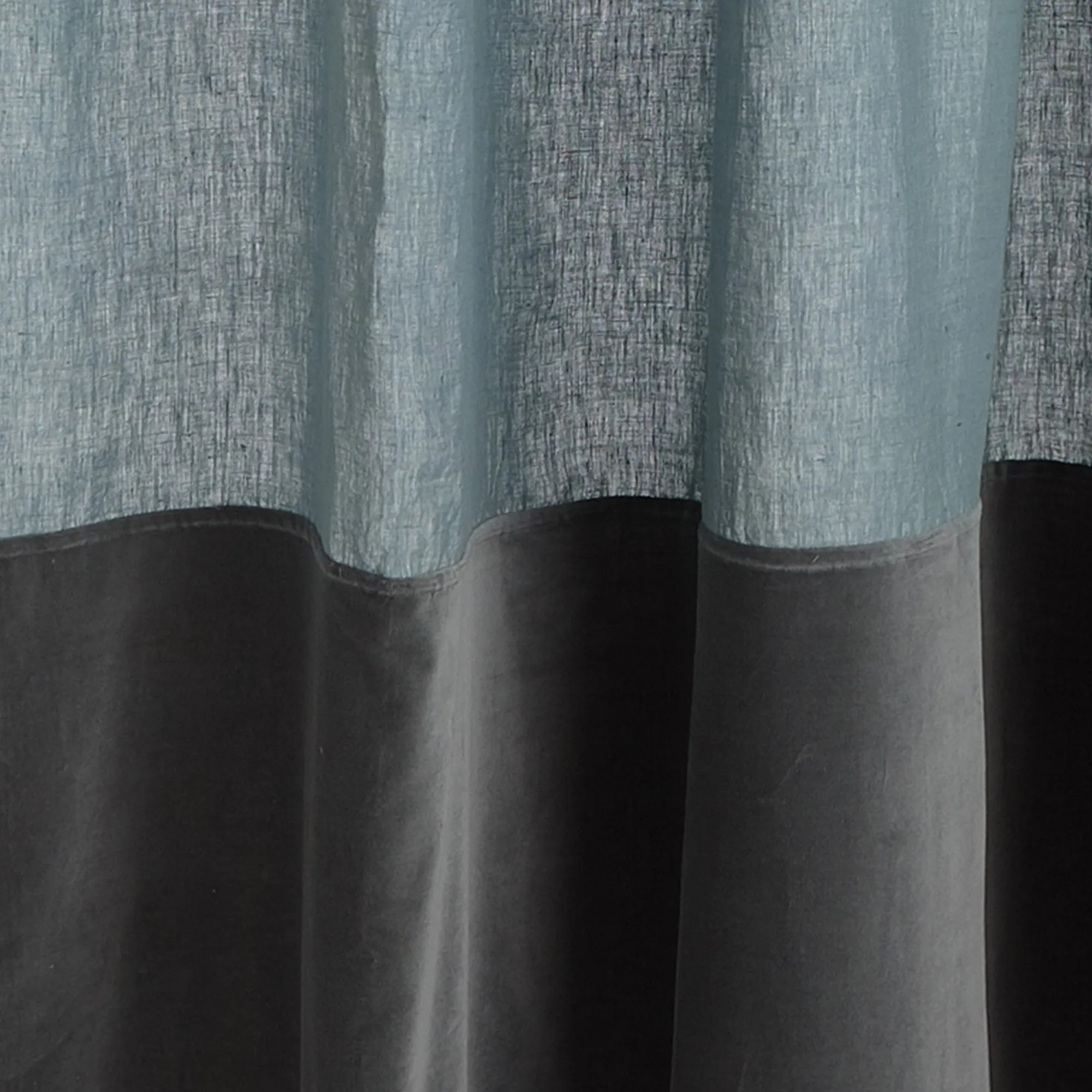 Saveli Curtain Set [Light green grey/Green grey]