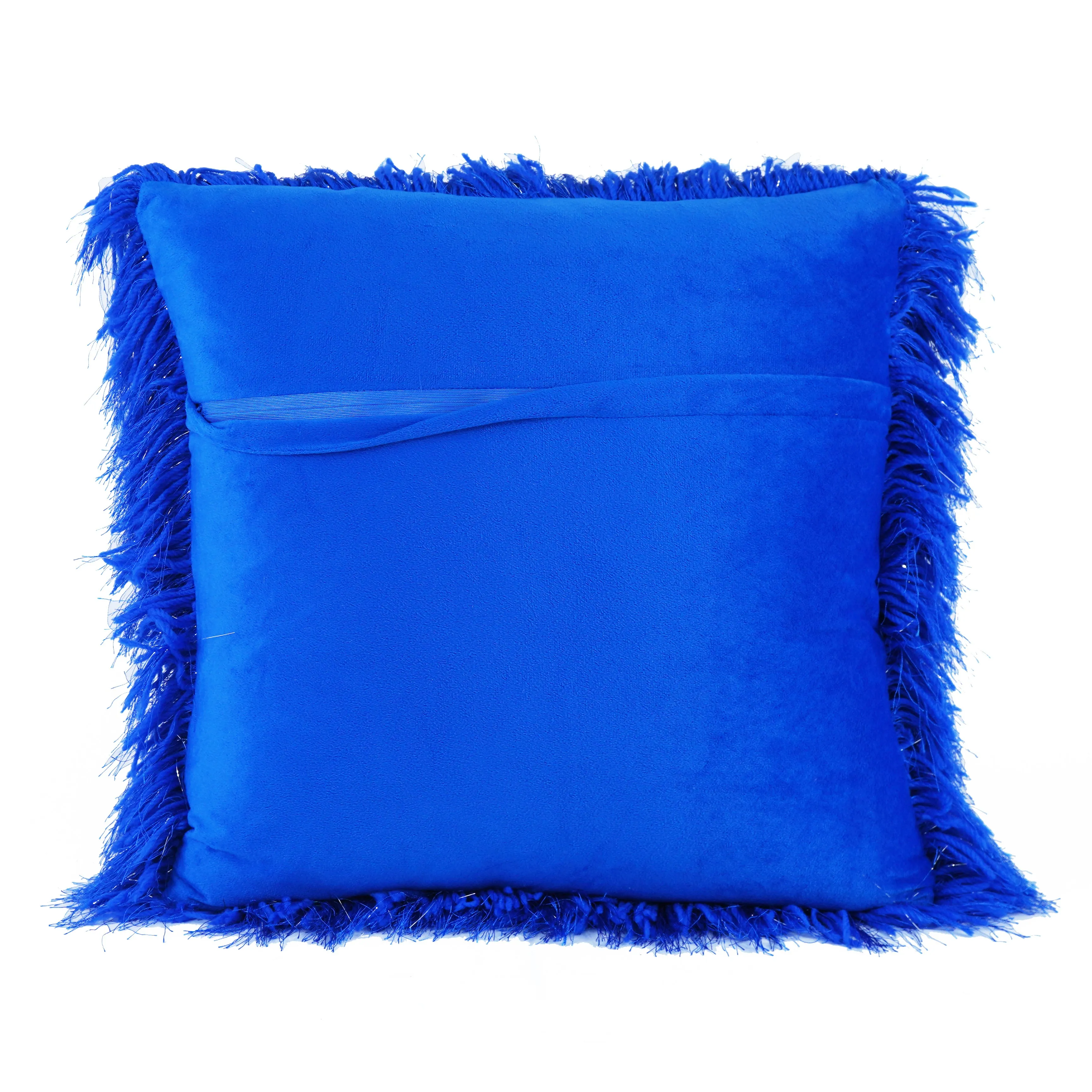 Shaggy Lurex Decorative Accent Pillows