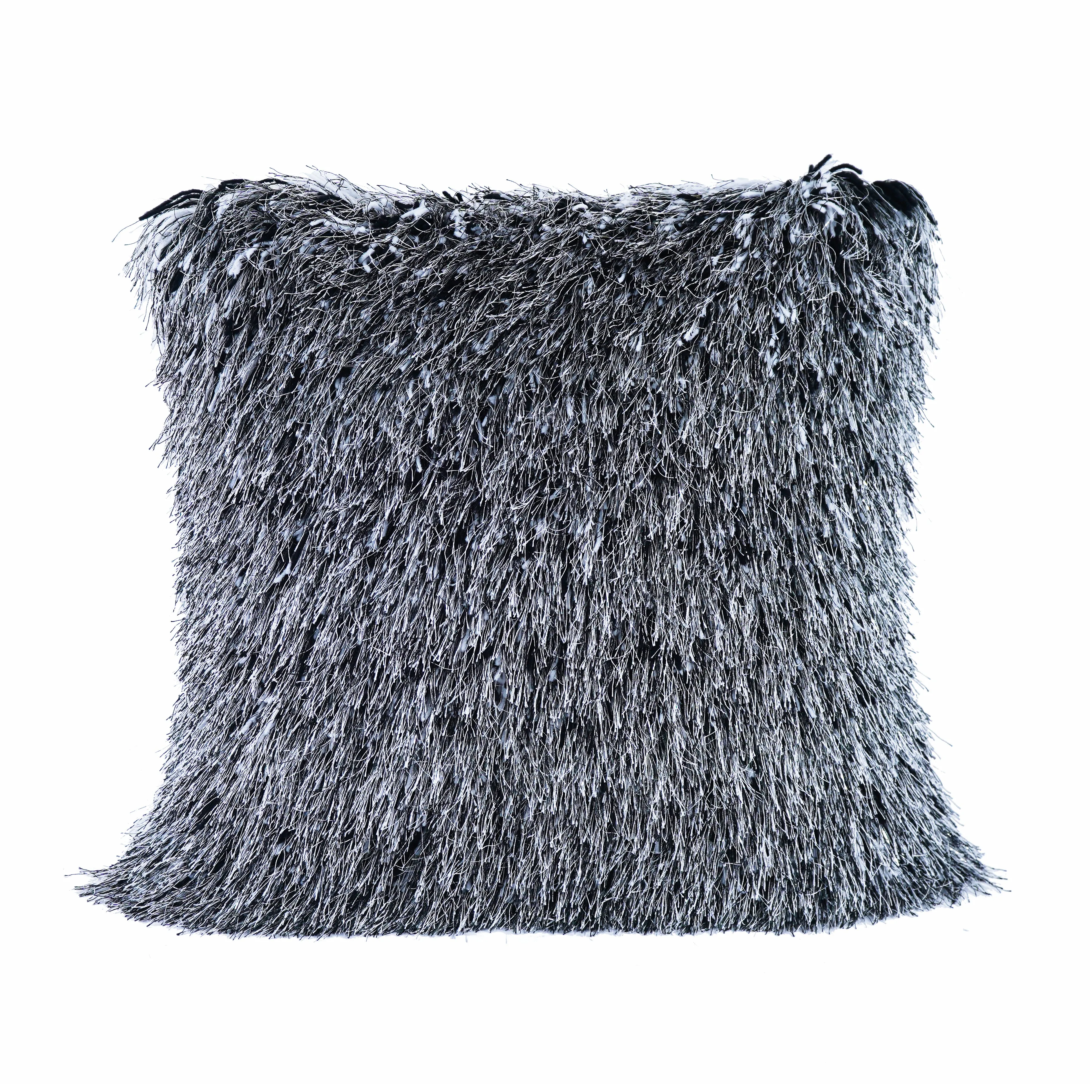 Shaggy Lurex Decorative Accent Pillows
