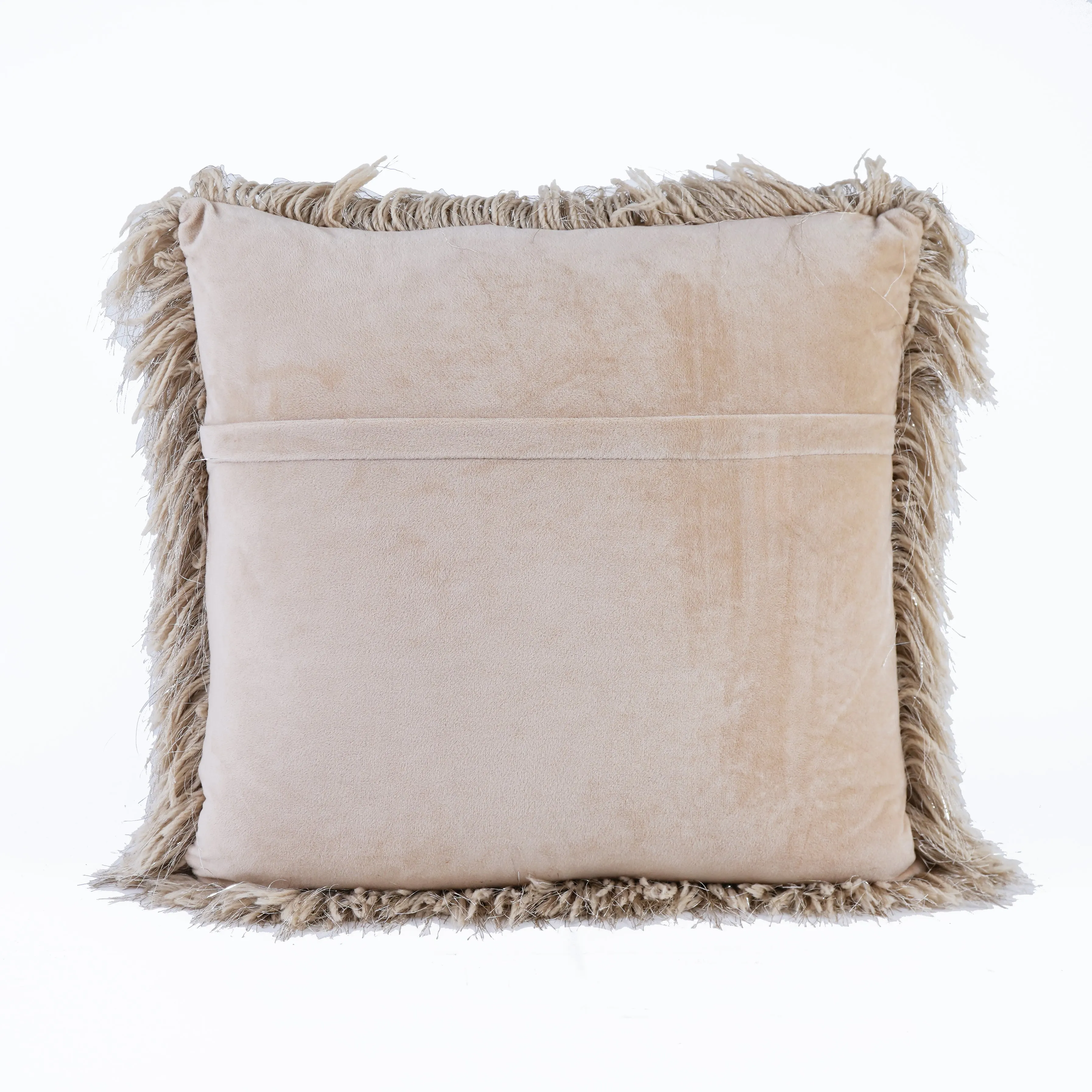 Shaggy Lurex Decorative Accent Pillows