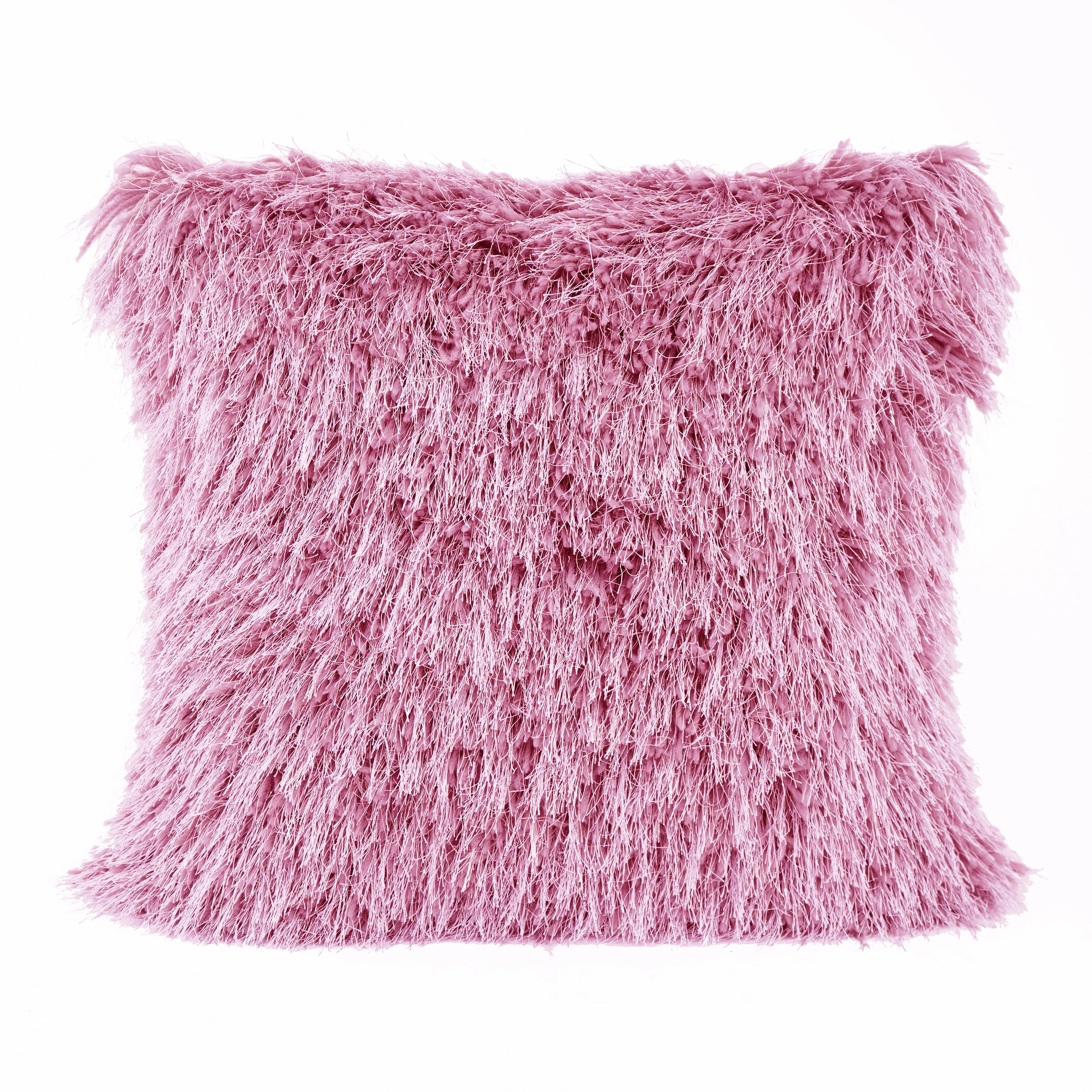 Shaggy Lurex Decorative Accent Pillows