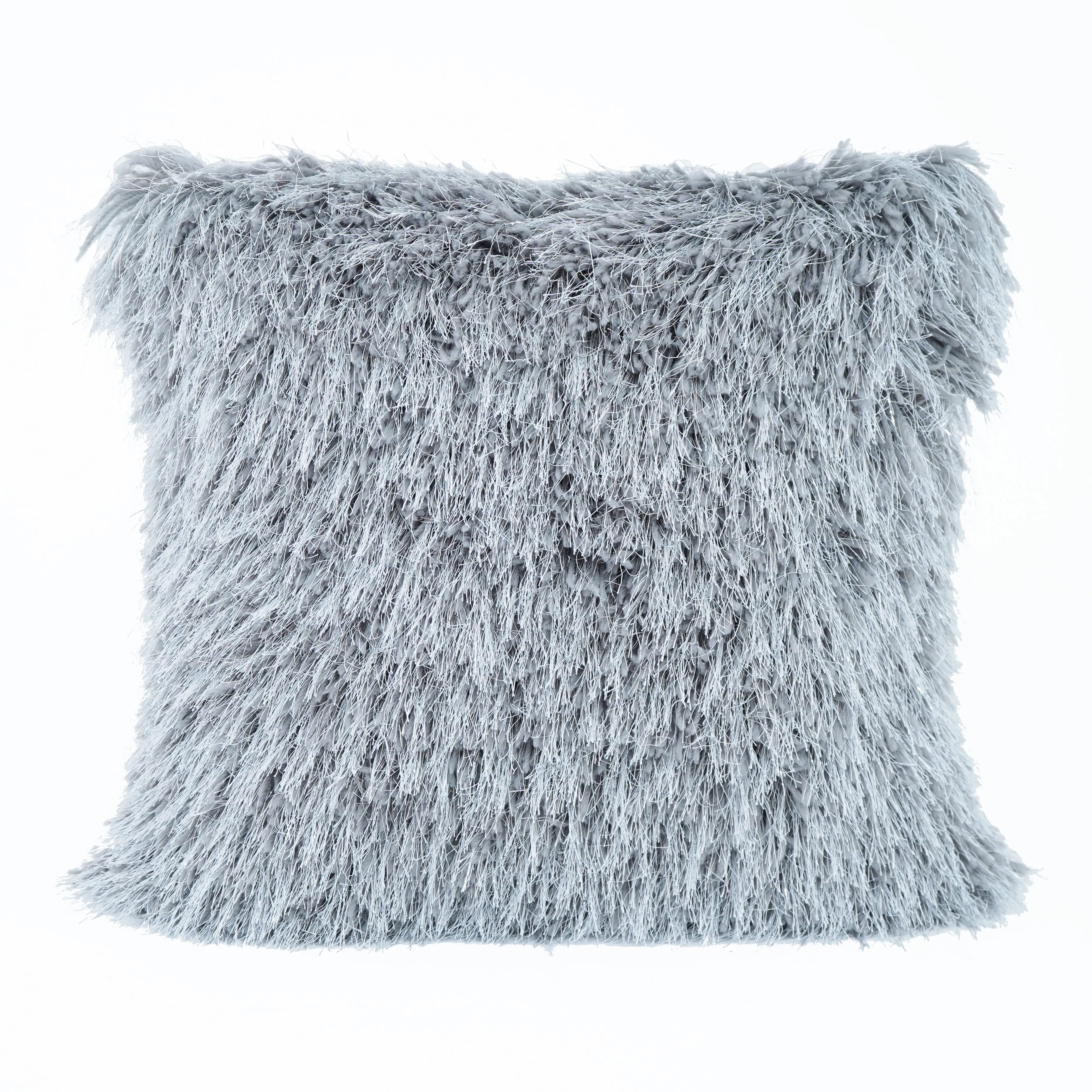 Shaggy Lurex Decorative Accent Pillows