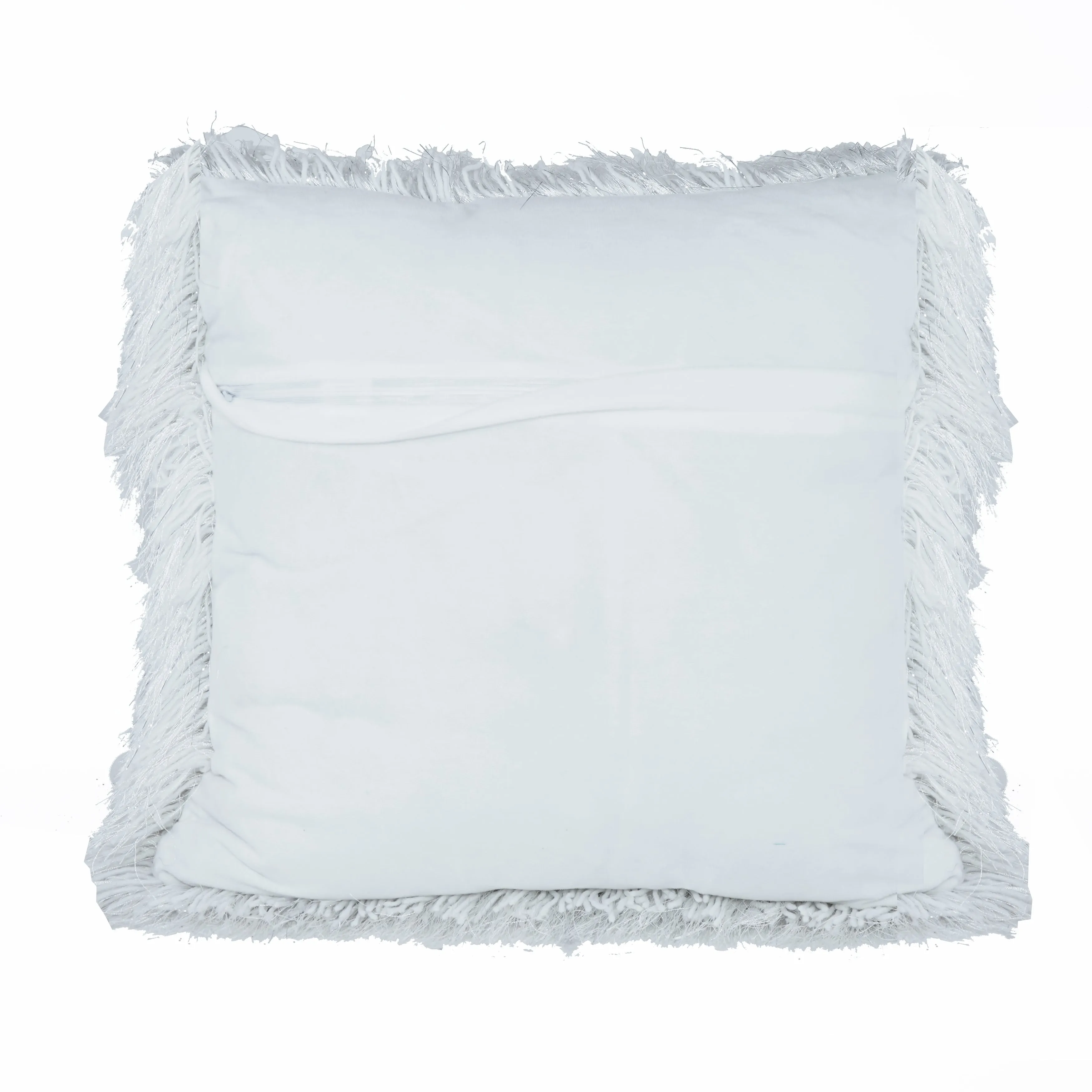 Shaggy Lurex Decorative Accent Pillows