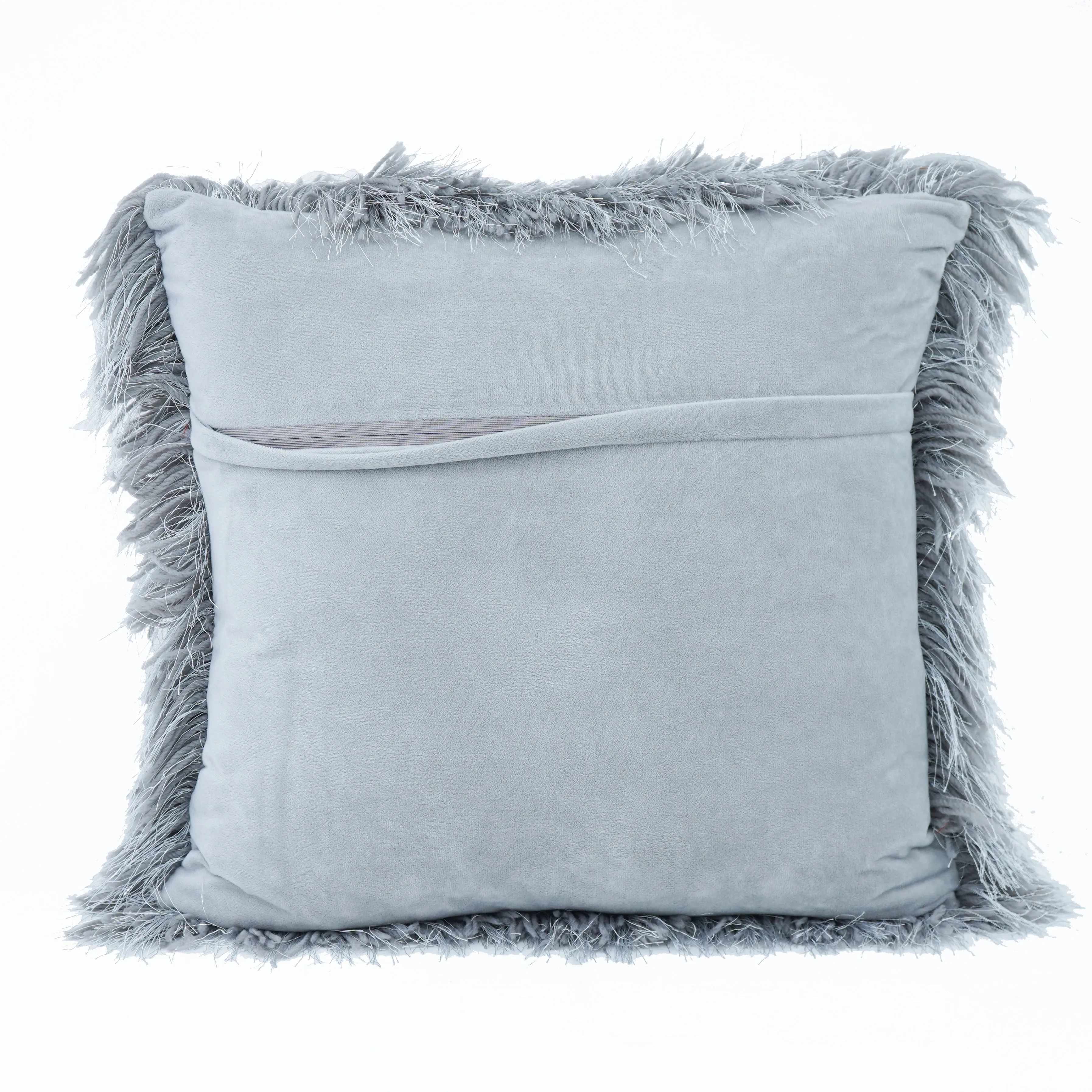 Shaggy Lurex Decorative Accent Pillows