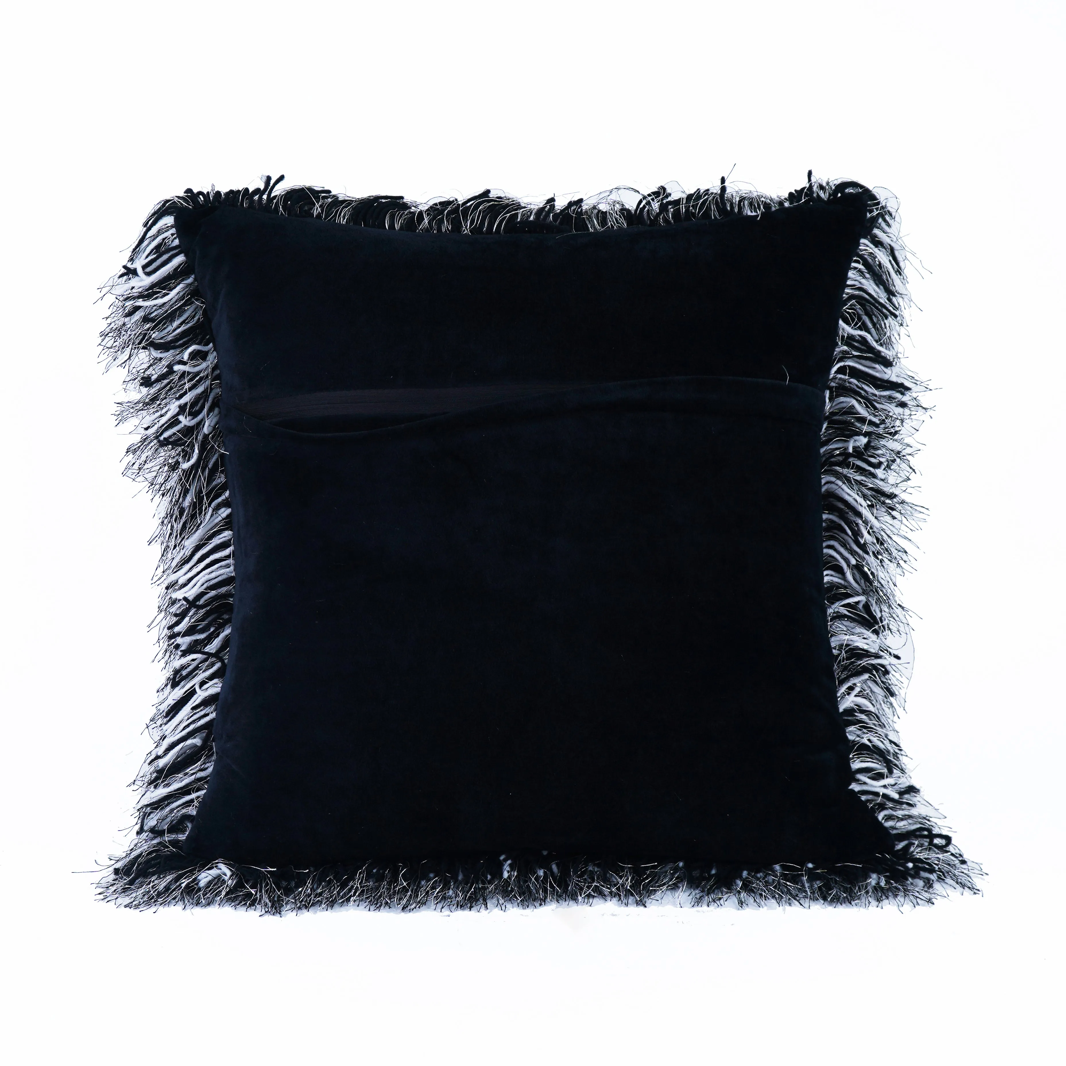 Shaggy Lurex Decorative Accent Pillows