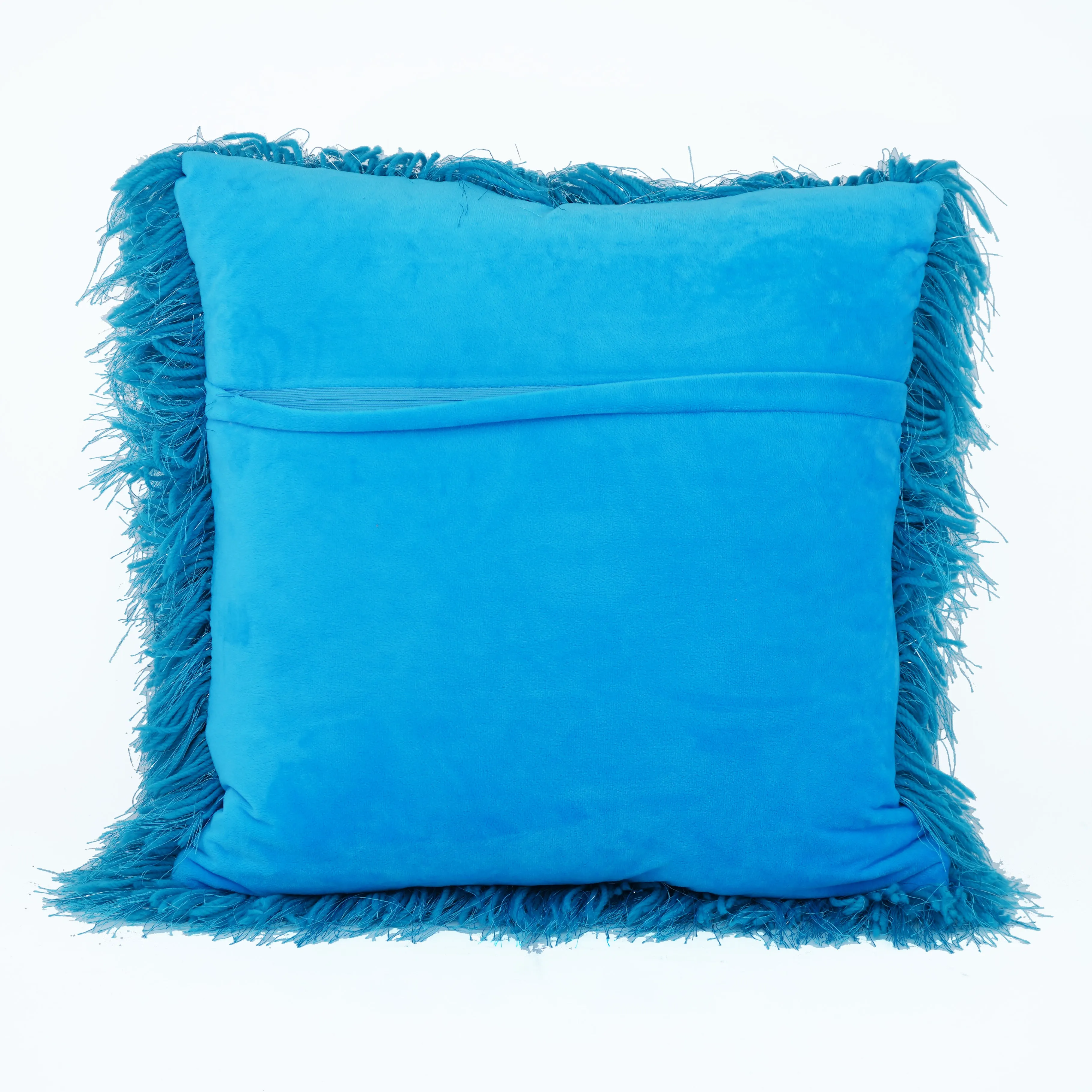 Shaggy Lurex Decorative Accent Pillows