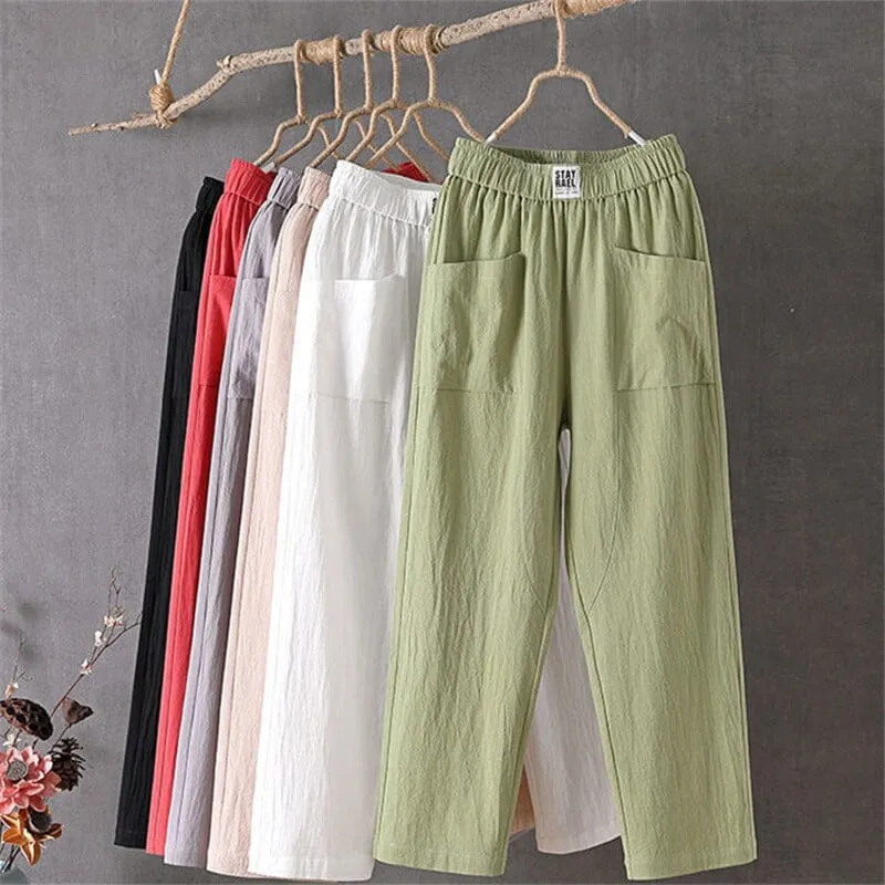 Sharon | Comfortable Comfort and Breathability | Sturdy Cotton Pants