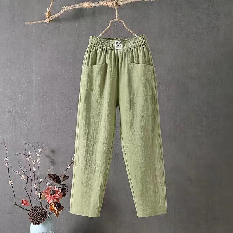 Sharon | Comfortable Comfort and Breathability | Sturdy Cotton Pants