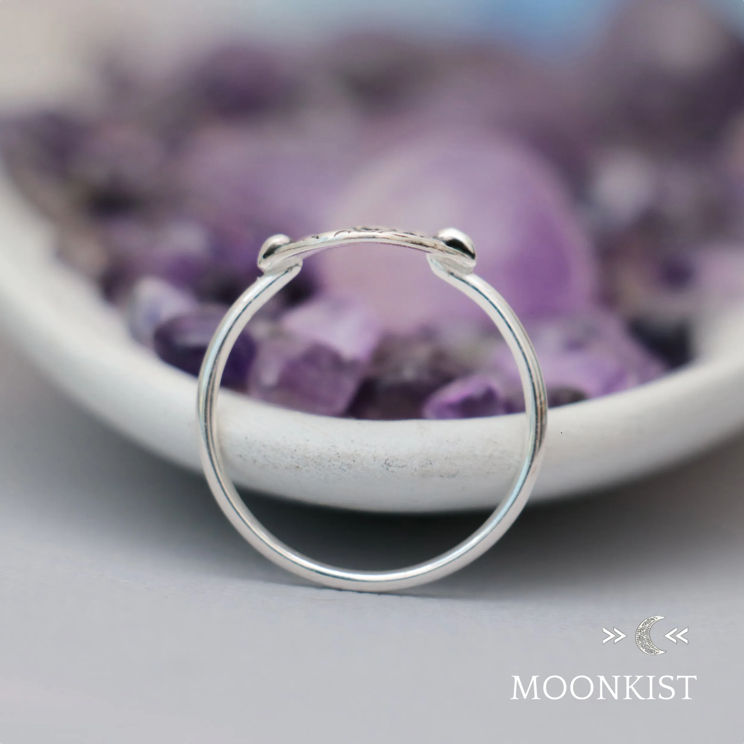 Sterling Silver Climbing Rose Ring | Moonkist Designs