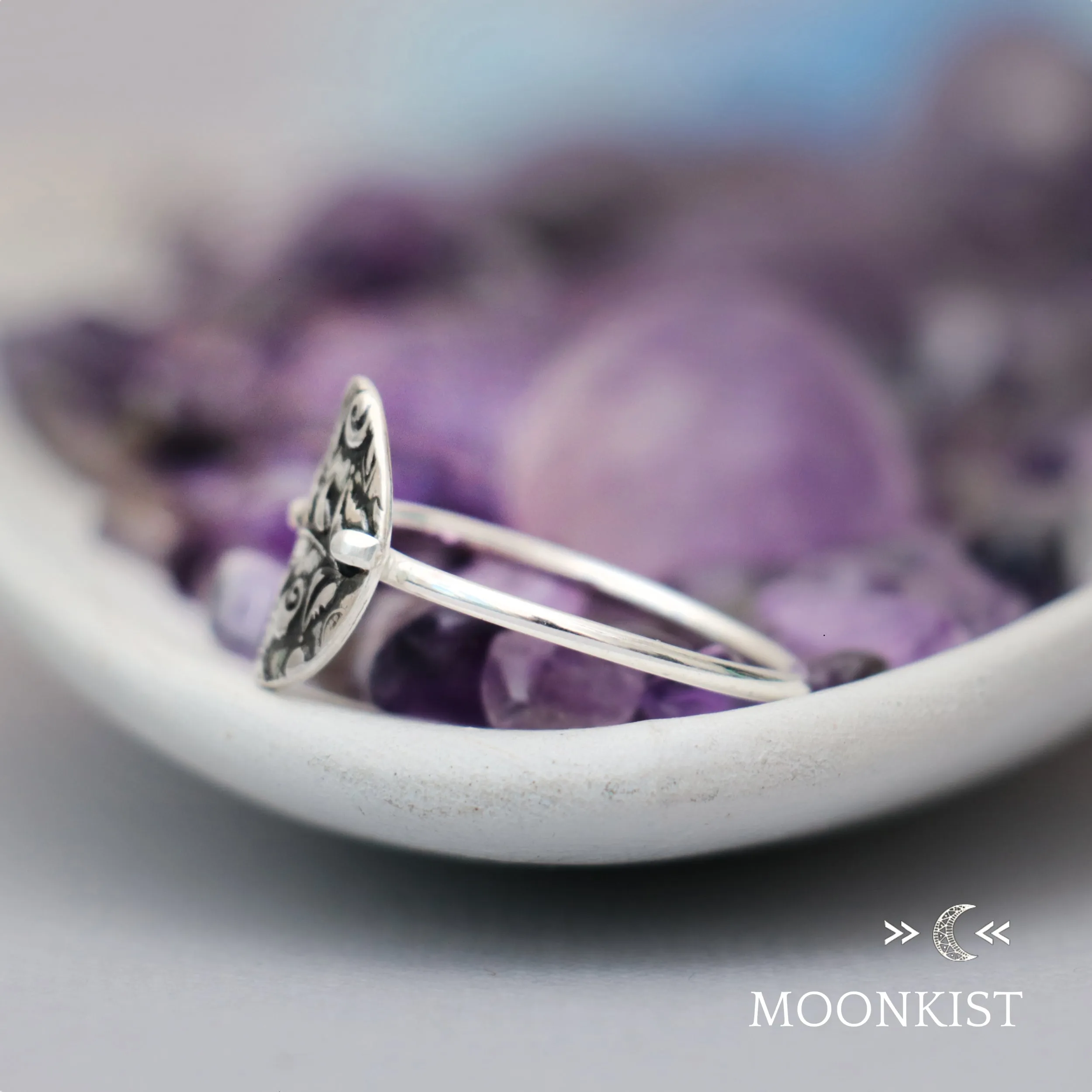 Sterling Silver Climbing Rose Ring | Moonkist Designs