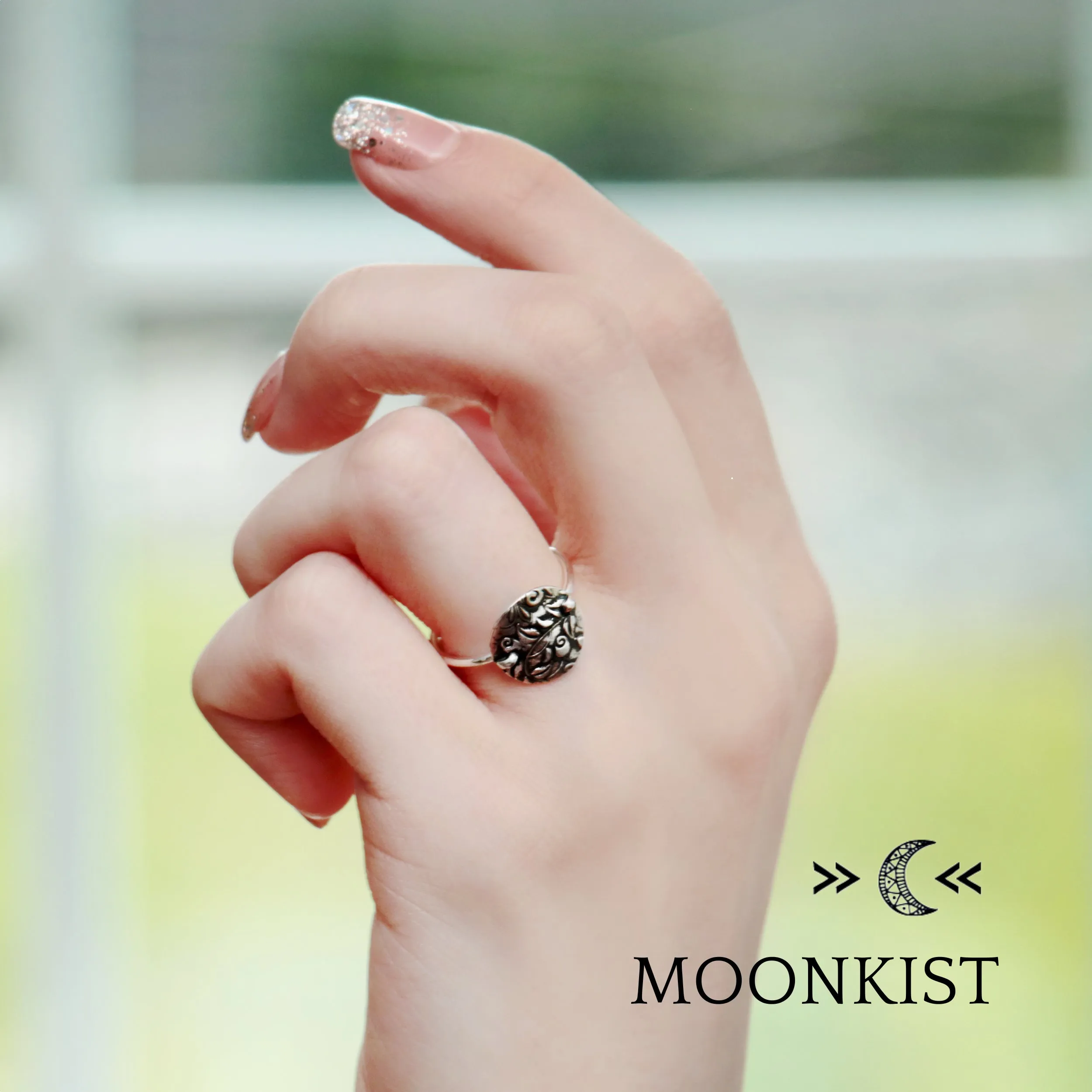 Sterling Silver Climbing Rose Ring | Moonkist Designs