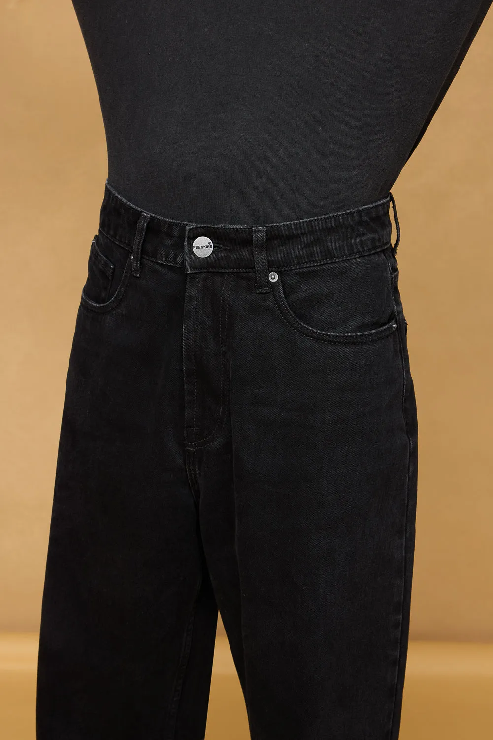Sturdy Black Men's Baggy Fit Jeans