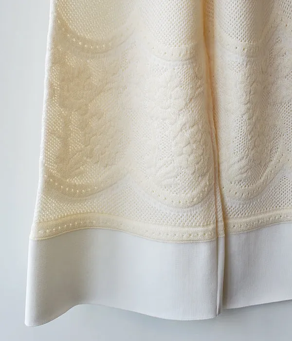 TAN/FLORAL PATTERNED LACY PANTS(IVORY)