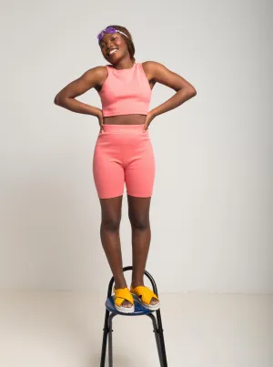 TUCK watermelon biker short