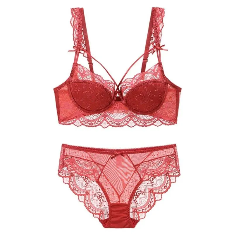 Ultra-Thin Underwear Set - Lightweight Breathable Lingerie Set for Enhanced Curves