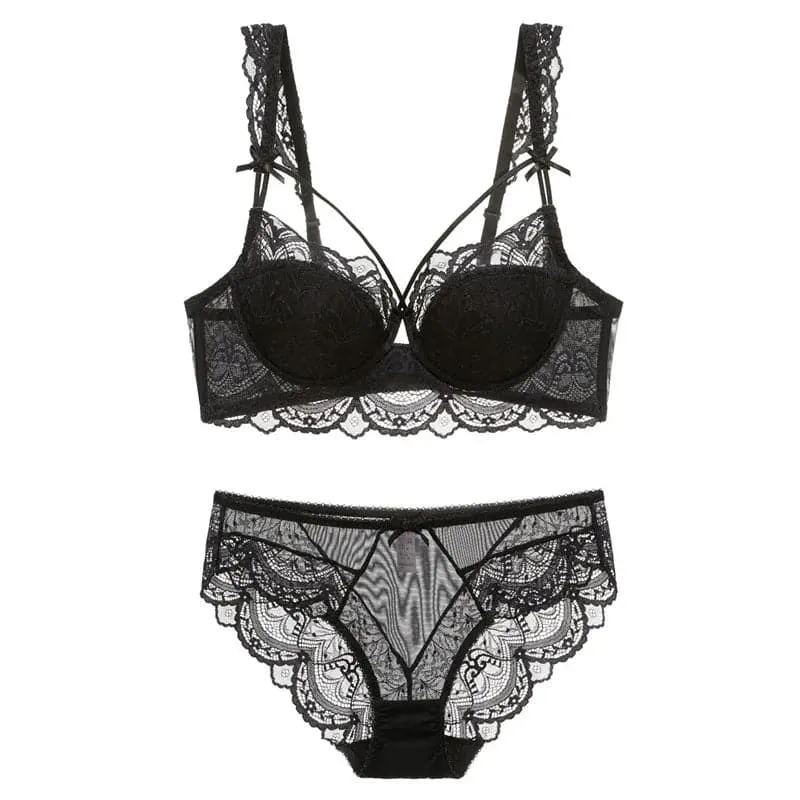 Ultra-Thin Underwear Set - Lightweight Breathable Lingerie Set for Enhanced Curves
