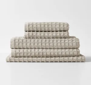 Waffle 580GSM Cotton Bath Towel Range Natural