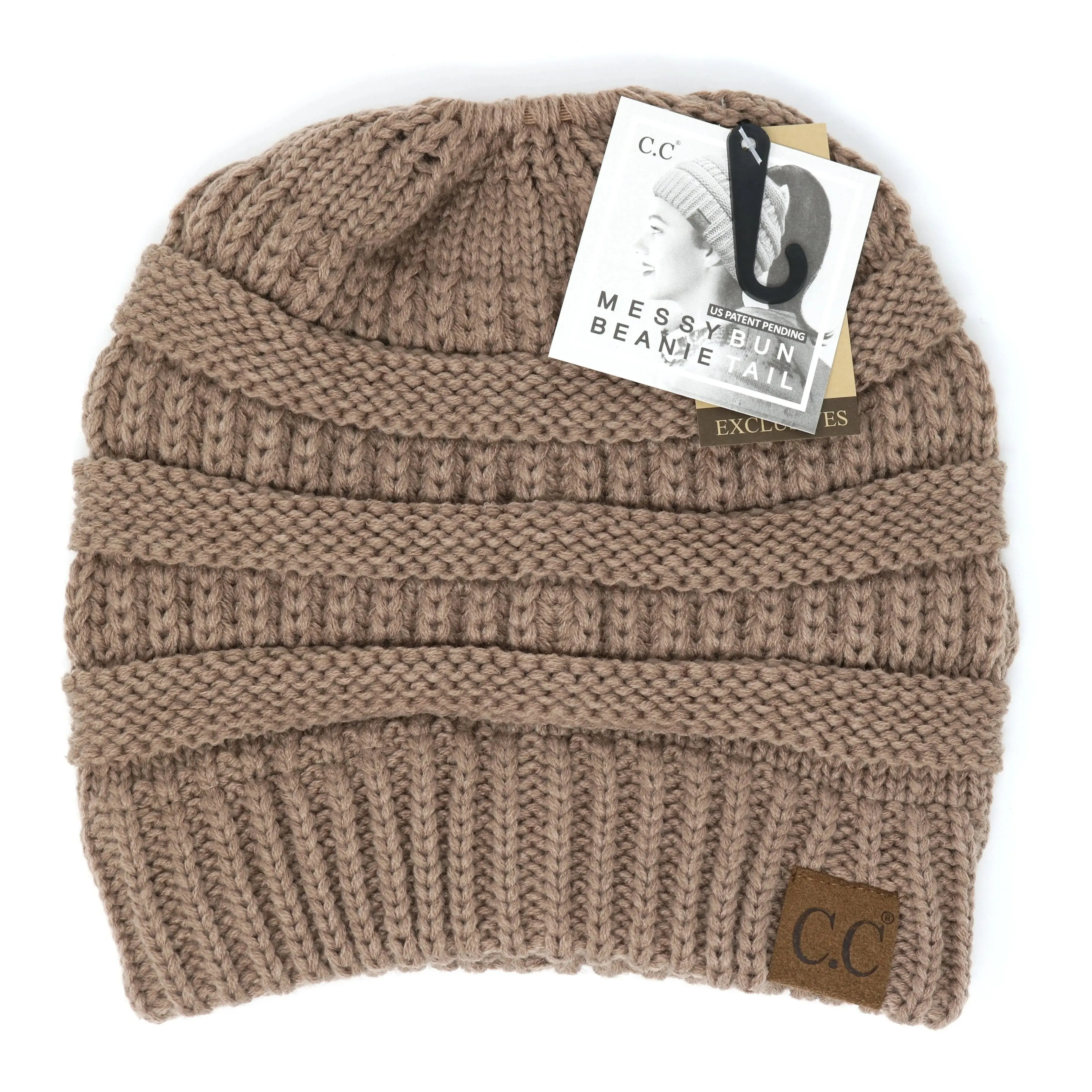 Womens Beanie Tail CC Beanie  The Original Messy Bun Beanie